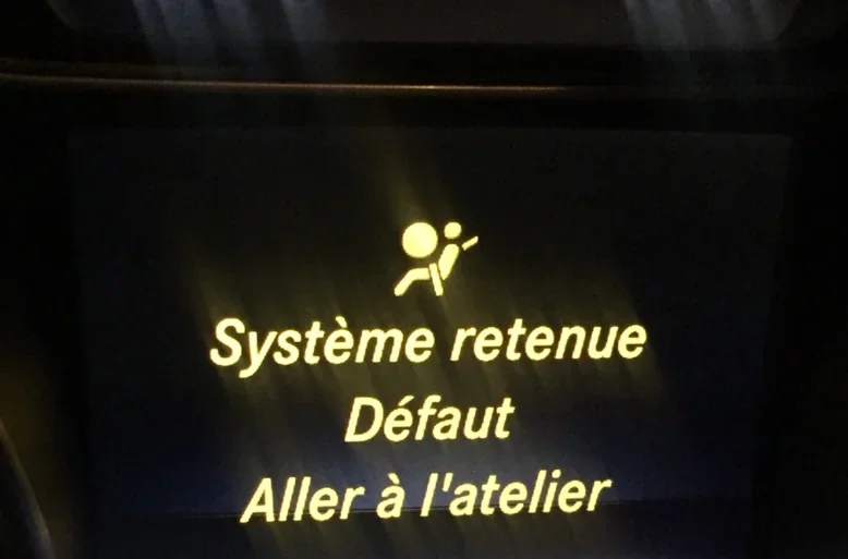 Restraint System Malfunction Mercedes