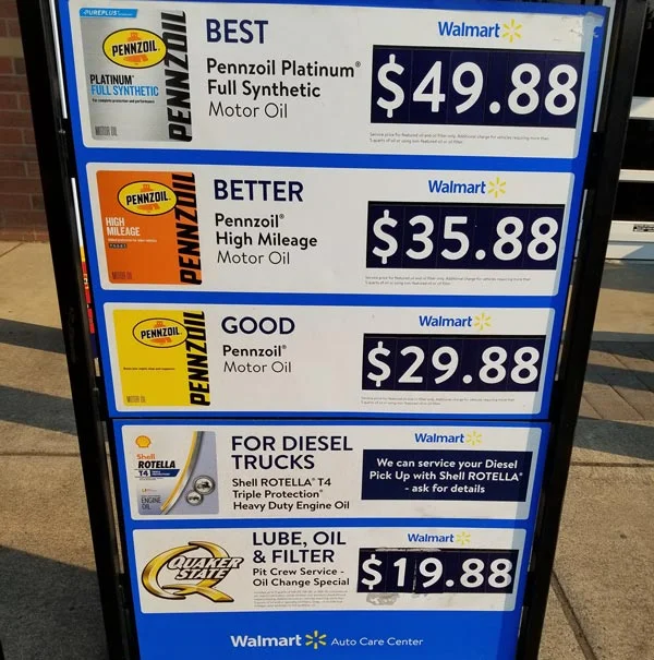 Walmart Oil Change Prices